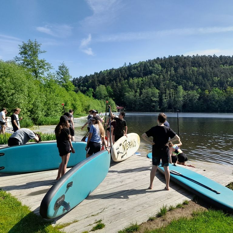 kanu sup familienausflug bayerisch kanada